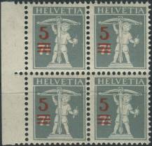 1921, Švýcarsko, 0158, Výplatní známka: Tellův chlapec ∗∗ ⊞ o L