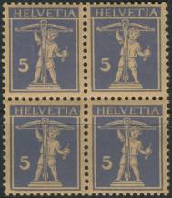1921, Švýcarsko, 0163x, Výplatní známka: Tellův chlapec ∗∗ ⊞