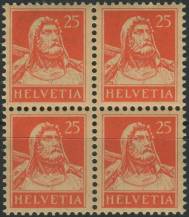 1921, Švýcarsko, 0167x, Výplatní známka: Tellovo poprsí ∗∗ ⊞