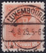 1922, Lucembursko, 0127, Výplatní známka: velkokněžna Šarlota ⊙