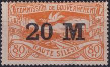 1922, Německá plebiscitní území (Horní Slezsko), 43a, Výplatní známka (✶)