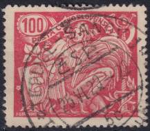 1923, ČSR I, 0173AII, Výplatní známka: Hospodářství a věda (II) ⊙