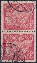 1923, ČSR I, 0173BII, Výplatní známka: Hospodářství a věda (II) ⊙ ⊟