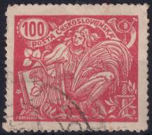 1923, ČSR I, 0173BIII, Výplatní známka: Hospodářství a věda (II) ⊙