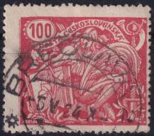 1923, ČSR I, 0173BIIIVV, Výplatní známka: Hospodářství a věda (II) ⊙