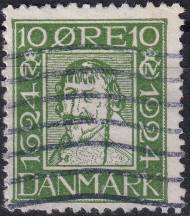 1924, Dánsko, 0134, 300 let Dánské pošty: Král Kristián IV. ⊙