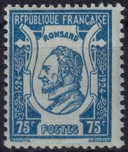 1924, Francie, 0173, 400. výročí narození Pierra de Ronsard ✶