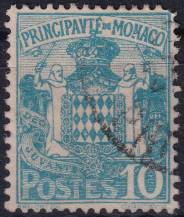 1924, Monako, 0077, Výplatní: státní znak ⊙