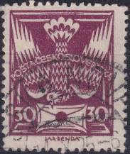 1925, ČSR I, 0150VV, Výplatní známka: Holubice ⊙