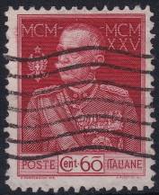 1925, Itálie, 0222B, 25 let vlády krále Viktora Emanuela III. ⊙