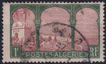 1926, Alžírsko, 0052, Výplatní známka: zemské pohledy - pohled ze hřbitova na alžírský záliv ⊙