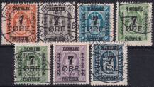 1926, Dánsko, 0159/0165, Výplatní známky ⊙