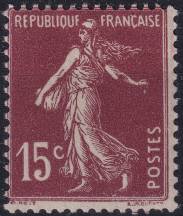 1926, Francie, 0184, Výplatní známka: Séerin na hladkém pozadí ✶