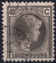 1926, Lucembursko, 0170, Výplatní známka: velkovévodkyně Šarlota ⊙