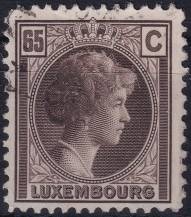 1926, Lucembursko, 0172, Výplatní známka: velkovévodkyně Šarlota ⊙
