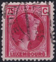 1926, Lucembursko, 0173, Výplatní známka: velkovévodkyně Šarlota ⊙