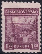 1927, ČSR I, 0219VV, Výplatní známka: Hrady, krajiny, města - Strahov ✶