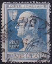 1927, Itálie, 0262, 100. výročí úmrtí Alessandra Volty  ⊙