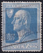1927, Itálie, 0262, 100. výročí úmrtí Alessandra Volty  ⊙