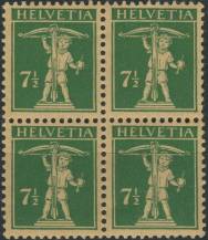 1927, Švýcarsko, 0202, Výplatní známka: Tellův chlapec ∗∗ ⊞