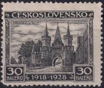 1928, ČSR I, 0233VV, 10. výročí vzniku ČSR (Jubilejní): Hradec u Opavy ✶