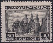 1928, ČSR I, 0233VV, 10. výročí vzniku ČSR (Jubilejní): Hradec u Opavy ✶