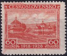 1928, ČSR I, 0236VV, 10. výročí vzniku ČSR (Jubilejní): Jasiňa ✶✶