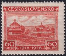 1928, ČSR I, 0236VV, 10. výročí vzniku ČSR (Jubilejní): Jasiňa ✶✶