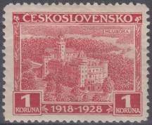 1928, ČSR I, 0237, 10. výročí vzniku ČSR (jubilejní): Hluboká ∗∗