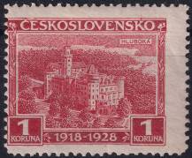 1928, ČSR I, 0237VV, 10. výročí vzniku ČSR (Jubilejní): Hluboká ✶✶