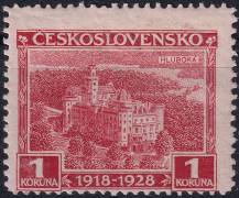 1928, ČSR I, 0237VV, 10. výročí vzniku ČSR (Jubilejní): Hluboká ✶✶