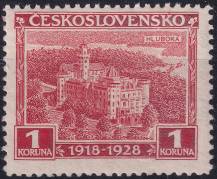 1928, ČSR I, 0237VV, 10. výročí vzniku ČSR (Jubilejní): Hluboká ✶✶