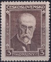 1928, ČSR I, 0241, 10. výročí vzniku ČSR (Jubilejní): T. G. Masaryk ✶