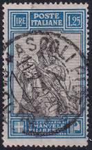 1928, Itálie, 0290B, 400. výročí narození knížete Filiberta Savojského, 10. výročí vítězství: Jezdecký obraz knížete Emanuela Filiberta v Turíně  ⊙