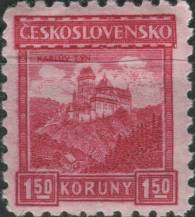 1929, ČSR I, 0220, Hrady, krajiny, města: Karlštejn ✶