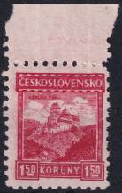 1929, ČSR I, 0220, Výplatní známka: Hrady, krajiny, měst - Karlštejn ✶✶ o H