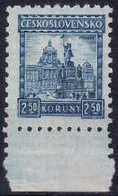 1929, ČSR I, 0223, Výplatní známka: Hrady, krajiny, města - Praha ✶✶ o D