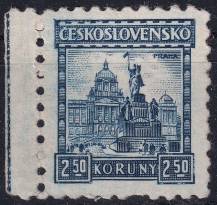 1929, ČSR I, 0223, Výplatní známka: Hrady, krajiny, města - Praha ✶✶ o L