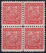 1929, ČSR I, 0250, Výplatní známka: Státní znak ✶✶/✶ ⊞