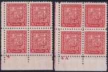 1929, ČSR I, 0250, Výplatní známka: Státní znak ✶ DČ ⊞ L D