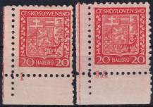 1929, ČSR I, 0250, Výplatní známka: Státní znak ✶ DČ L D