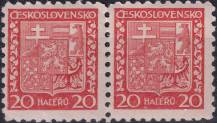 1929, ČSR I, 0250a, Výplatní známka: Státní znak ✶✶ ◫