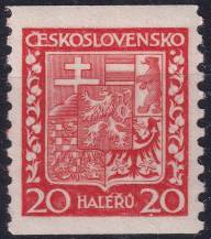 1929, ČSR I, 0250A, Výplatní známka: Státní znak ✶