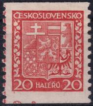 1929, ČSR I, 0250Av, Výplatní známka: Státní znak ✶ DČ