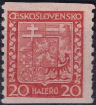 1929, ČSR I, 0250Aa, Výplatní známka: Státní znak ✶✶