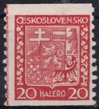 1929, ČSR I, 0250Av, Výplatní známka: Státní znak ✶