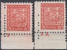 1929, ČSR I, 0250DČ, Výplatní známka: Státní znak ✶✶ L D