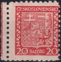 1929, ČSR I, 0250VV, Výplatní známka: Státní znak ✶✶ o L