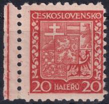 1929, ČSR I, 0250VV, Výplatní známka: Státní znak ✶ o L
