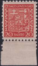 1929, ČSR I, 0250x, Výplatní známka: Státní znak ✶✶ o D